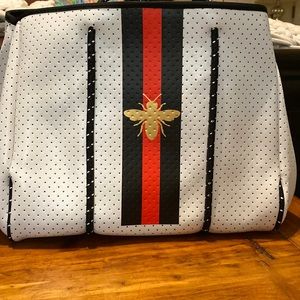 NWT Parker Hyde White Bee Tote